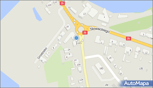 Człuchów, Plantowa, 2, mapa Człuchów