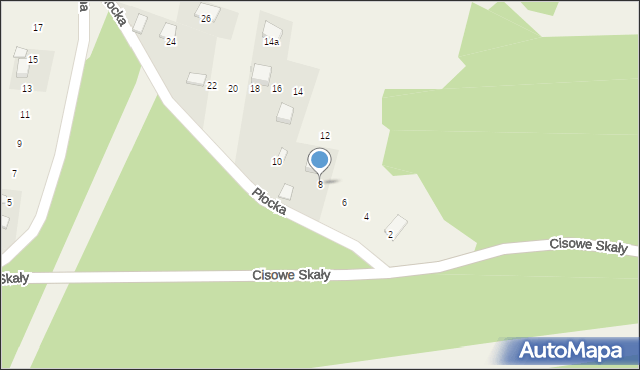 Czyżówka, Płocka, 8, mapa Czyżówka