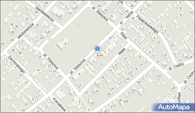 Daleszyce, Plac Staszica Stanisława, 5, mapa Daleszyce