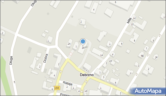 Debrzno, Plac Pocztowy, 1A, mapa Debrzno