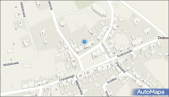 Dobromierz, Plac Wolności, 14, mapa Dobromierz