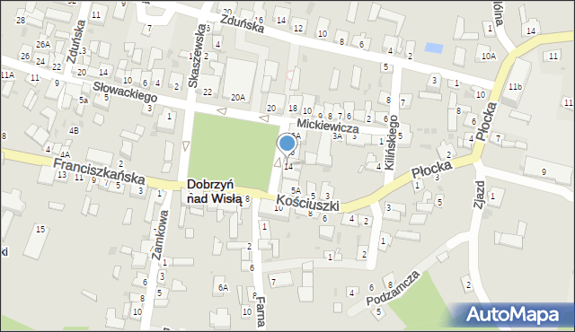 Dobrzyń nad Wisłą, Plac Wolności, 14, mapa Dobrzyń nad Wisłą