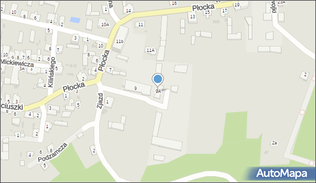 Dobrzyń nad Wisłą, Płocka, 9A, mapa Dobrzyń nad Wisłą
