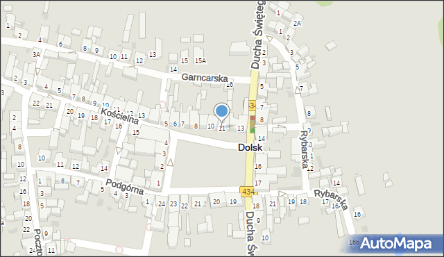 Dolsk, Plac Wyzwolenia, 11, mapa Dolsk