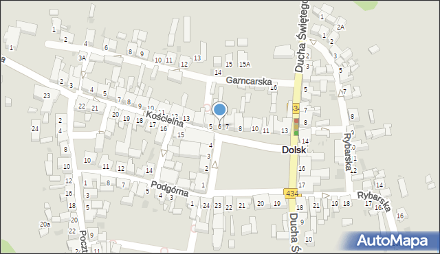 Dolsk, Plac Wyzwolenia, 6, mapa Dolsk