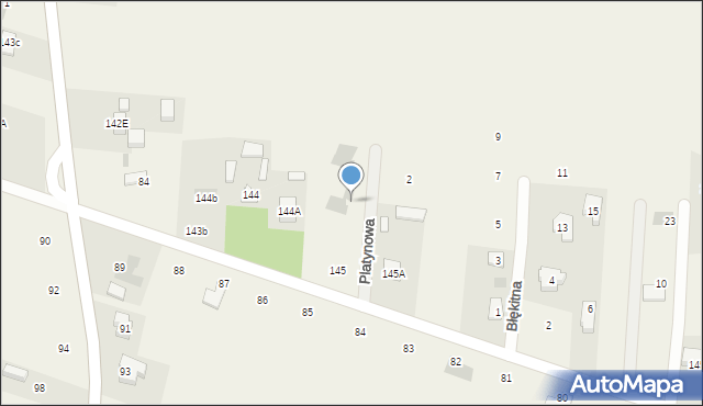 Dominów, Platynowa, 3, mapa Dominów
