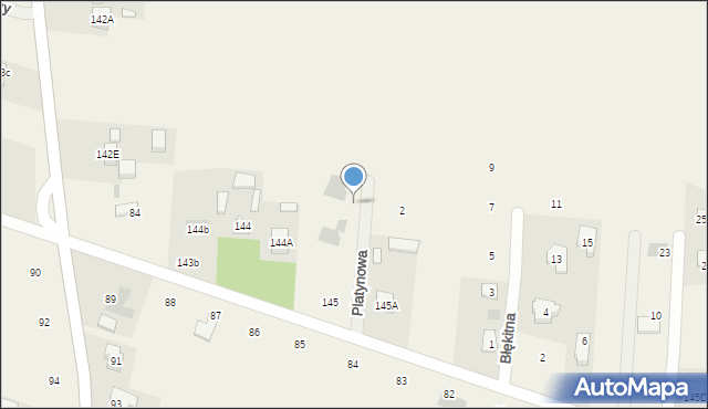 Dominów, Platynowa, 5, mapa Dominów