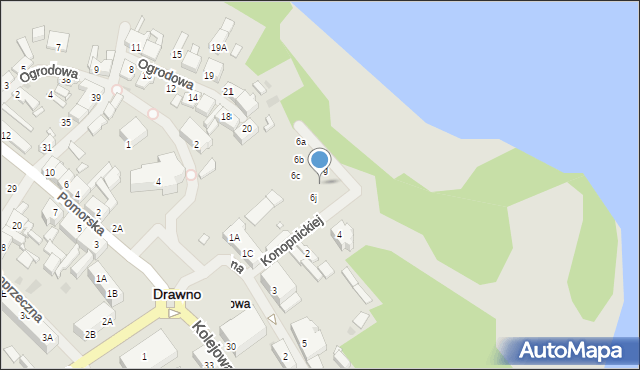 Drawno, Plac Wolności, 6h, mapa Drawno