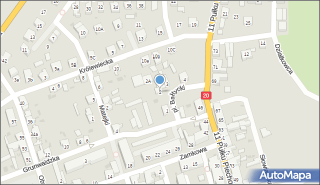 Drawsko Pomorskie, Plac Bałtycki, 2, mapa Drawsko Pomorskie