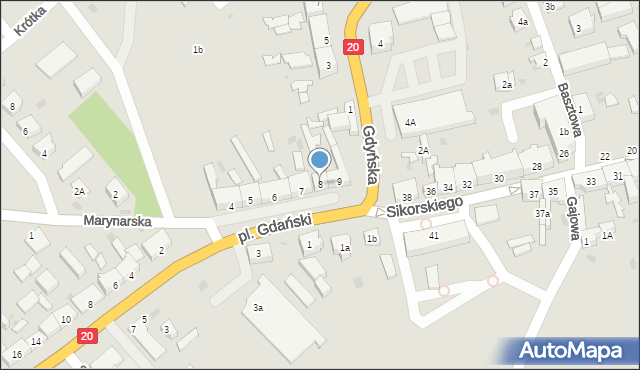 Drawsko Pomorskie, Plac Gdański, 8, mapa Drawsko Pomorskie