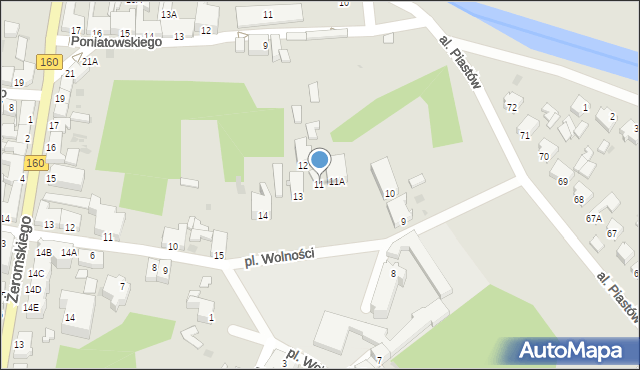 Drezdenko, Plac Wolności, 11, mapa Drezdenko