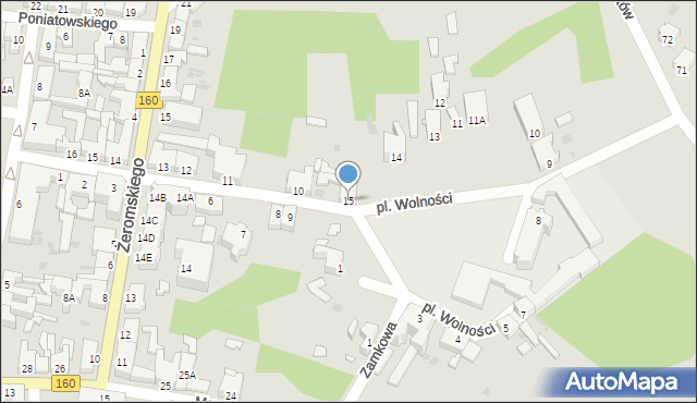 Drezdenko, Plac Wolności, 15, mapa Drezdenko