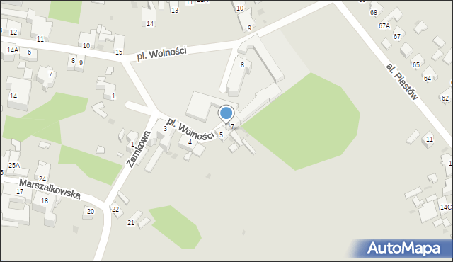 Drezdenko, Plac Wolności, 6, mapa Drezdenko