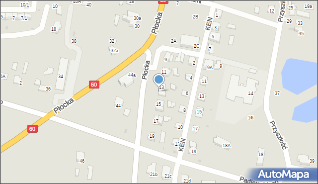 Drobin, Płocka, 13a, mapa Drobin