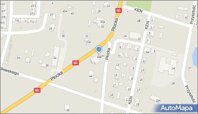 Drobin, Płocka, 44a, mapa Drobin