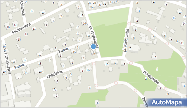 Drohiczyn, Plac Kościuszki Tadeusza, gen., 12, mapa Drohiczyn