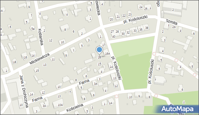 Drohiczyn, Plac Kościuszki Tadeusza, gen., 16, mapa Drohiczyn
