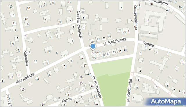 Drohiczyn, Plac Kościuszki Tadeusza, gen., 27, mapa Drohiczyn