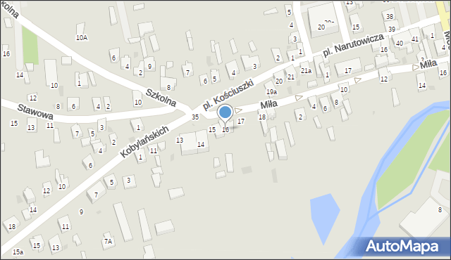 Drzewica, Plac Kościuszki Tadeusza, gen., 16, mapa Drzewica