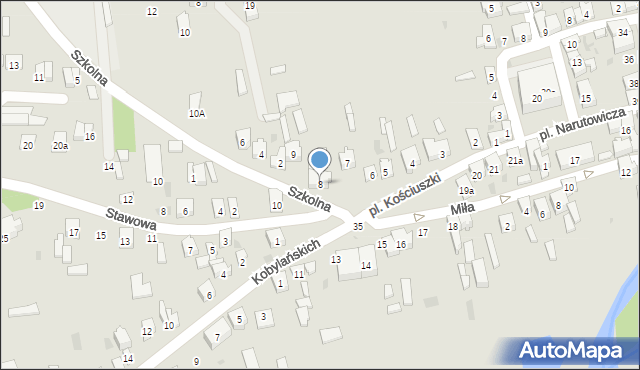 Drzewica, Plac Kościuszki Tadeusza, gen., 8, mapa Drzewica
