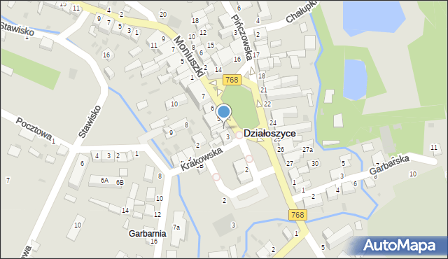Działoszyce, Plac Partyzantów, 4, mapa Działoszyce