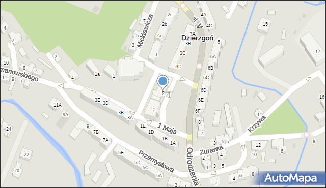 Dzierzgoń, Plac Wolności, 2, mapa Dzierzgoń