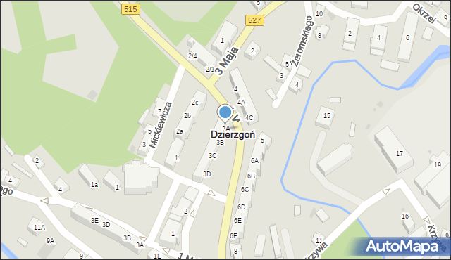 Dzierzgoń, Plac Wolności, 3A, mapa Dzierzgoń