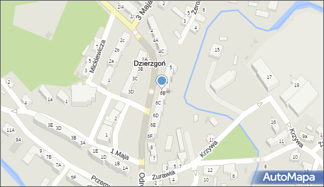Dzierzgoń, Plac Wolności, 6B, mapa Dzierzgoń