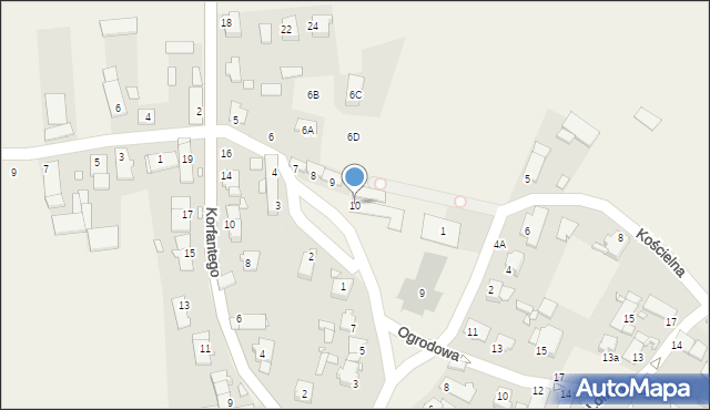 Dziewkowice, Plac Klasztorny, 10, mapa Dziewkowice