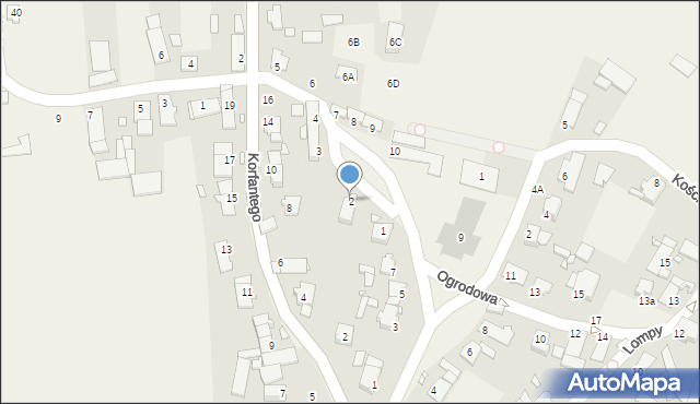 Dziewkowice, Plac Klasztorny, 2, mapa Dziewkowice