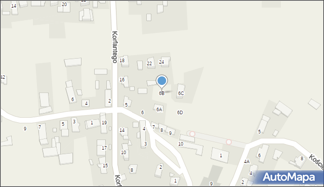 Dziewkowice, Plac Klasztorny, 6B, mapa Dziewkowice