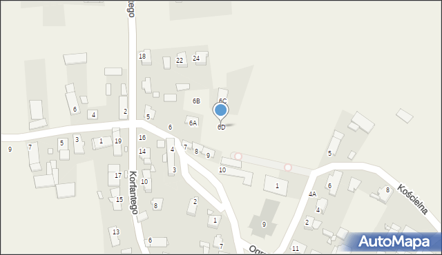 Dziewkowice, Plac Klasztorny, 6D, mapa Dziewkowice