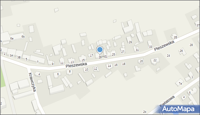 Fabianów, Pleszewska, 19, mapa Fabianów