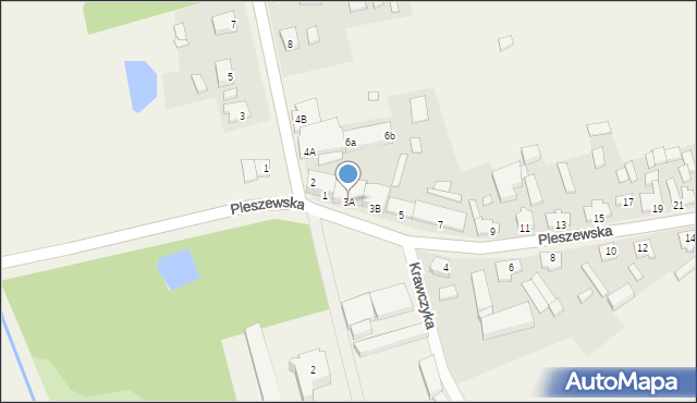 Fabianów, Pleszewska, 3A, mapa Fabianów