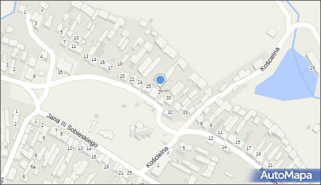 Frydman, Plac Tysiąclecia, 27, mapa Frydman