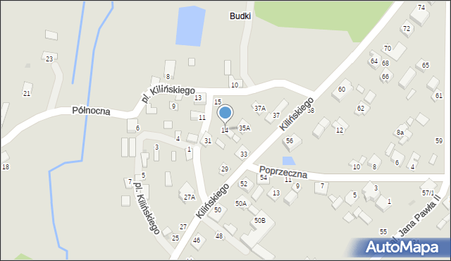 Gąbin, Plac Kilińskiego Jana, płk., 14, mapa Gąbin