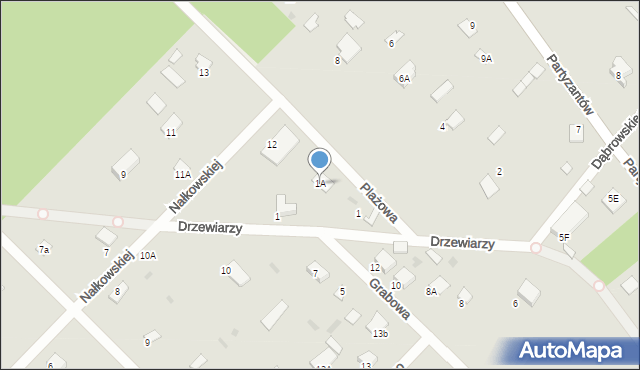 Garbatka-Letnisko, Plażowa, 1A, mapa Garbatka-Letnisko