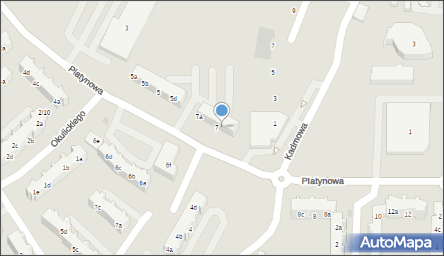 Gdańsk, Platynowa, 7c, mapa Gdańska
