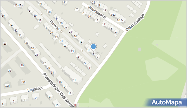 Gdańsk, Płowce, 6, mapa Gdańska