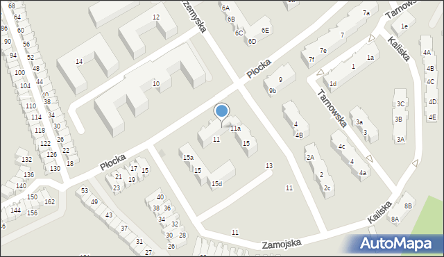 Gdańsk, Płocka, 11b, mapa Gdańska