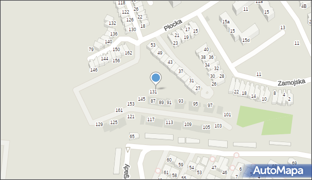 Gdańsk, Płocka, 133, mapa Gdańska