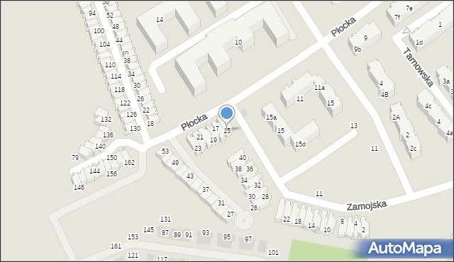 Gdańsk, Płocka, 15, mapa Gdańska