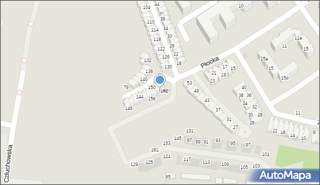 Gdańsk, Płocka, 160, mapa Gdańska