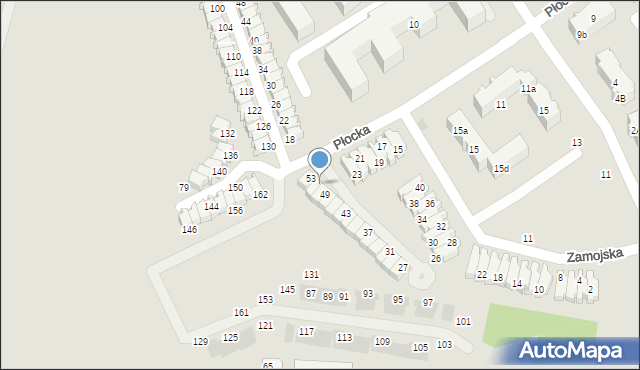 Gdańsk, Płocka, 51, mapa Gdańska