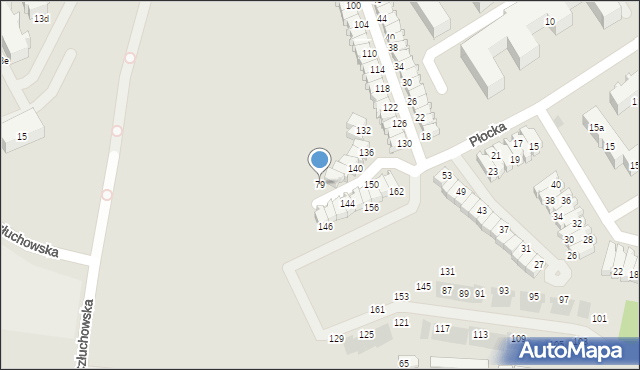 Gdańsk, Płocka, 79, mapa Gdańska