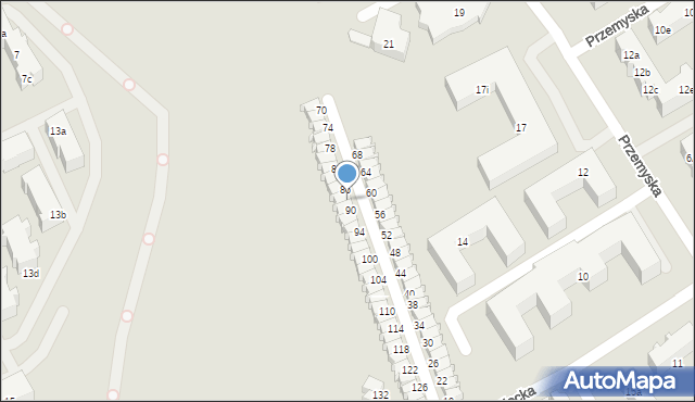 Gdańsk, Płocka, 88, mapa Gdańska