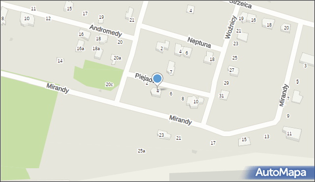 Gdańsk, Plejady, 4, mapa Gdańska