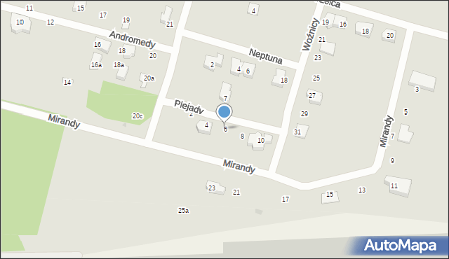 Gdańsk, Plejady, 6, mapa Gdańska