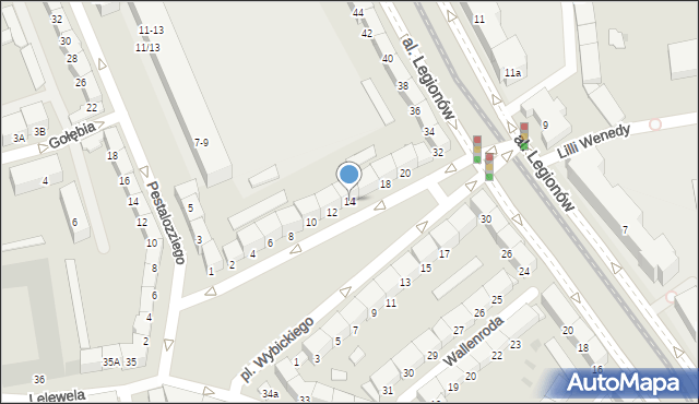 Gdańsk, Plac Wybickiego Józefa, gen., 14, mapa Gdańska