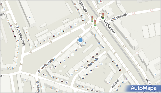 Gdańsk, Plac Wybickiego Józefa, gen., 15, mapa Gdańska